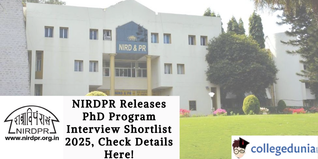 NIRDPR Releases PhD Program Interview Shortlist 2025, Check Details Here!